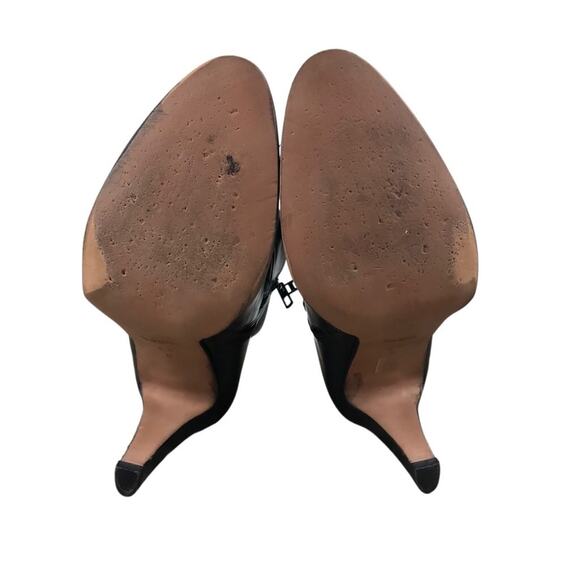 COACH Jemma Leather Heeled Ankle Bootie Women 9.5B Black Elegant Classic Busines - Picture 12 of 14